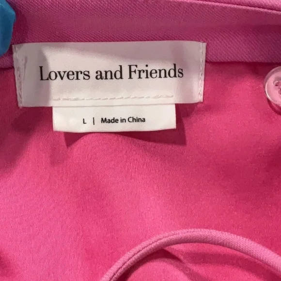Lovers & Friends Lorelei Bra Top in Pink Crop Women’s Large - Picture 6 of 7